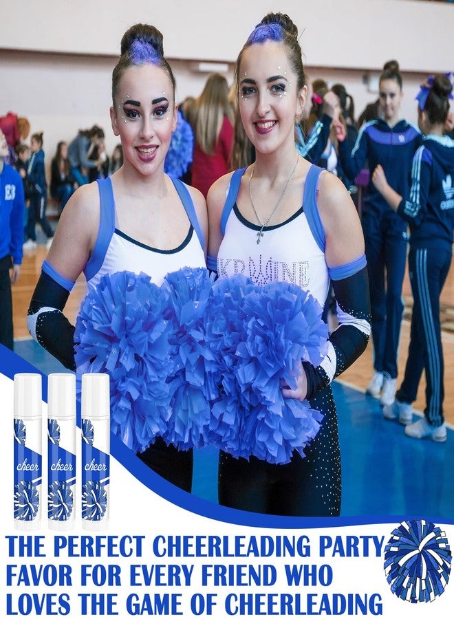 Suttmin 24 Pcs Cheer Lip Balm Bulk Cheer Teams Camp Gifts Pom Pom Leaders Party Favors Gear Lip Balm Valentine's Day Gift for Competitive Party Guest Supplies(Blue and White) - Image 5